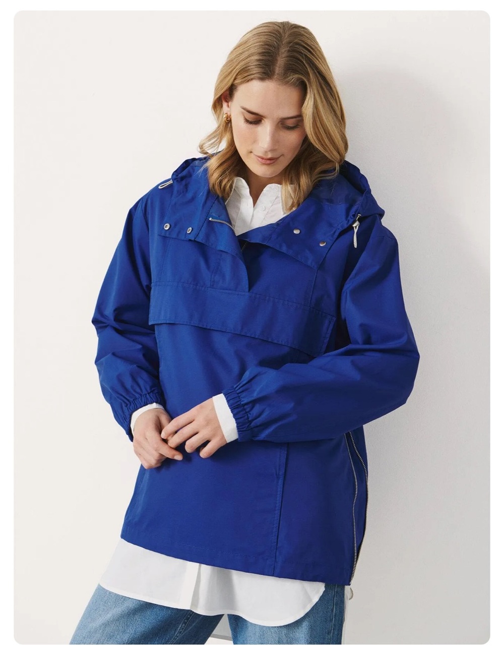 Part Two Royal Blue Skye Anorak NWOT